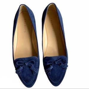 Talbots Francesca Tassel Driving Suede Loafer 9W